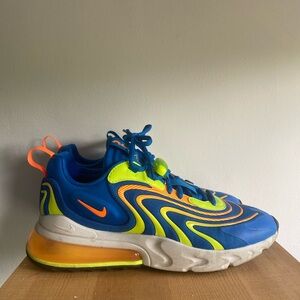 Nike Air Max 270 React ENG ( blue / neon / orange ) size 10